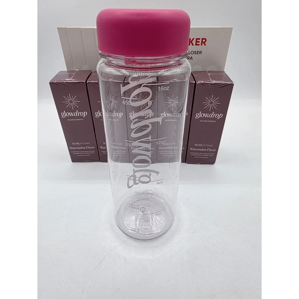 5 Boxes Glowdrop- New In Plastic- 5 New Habit Trackers- 1 New Glowdrop Bottle